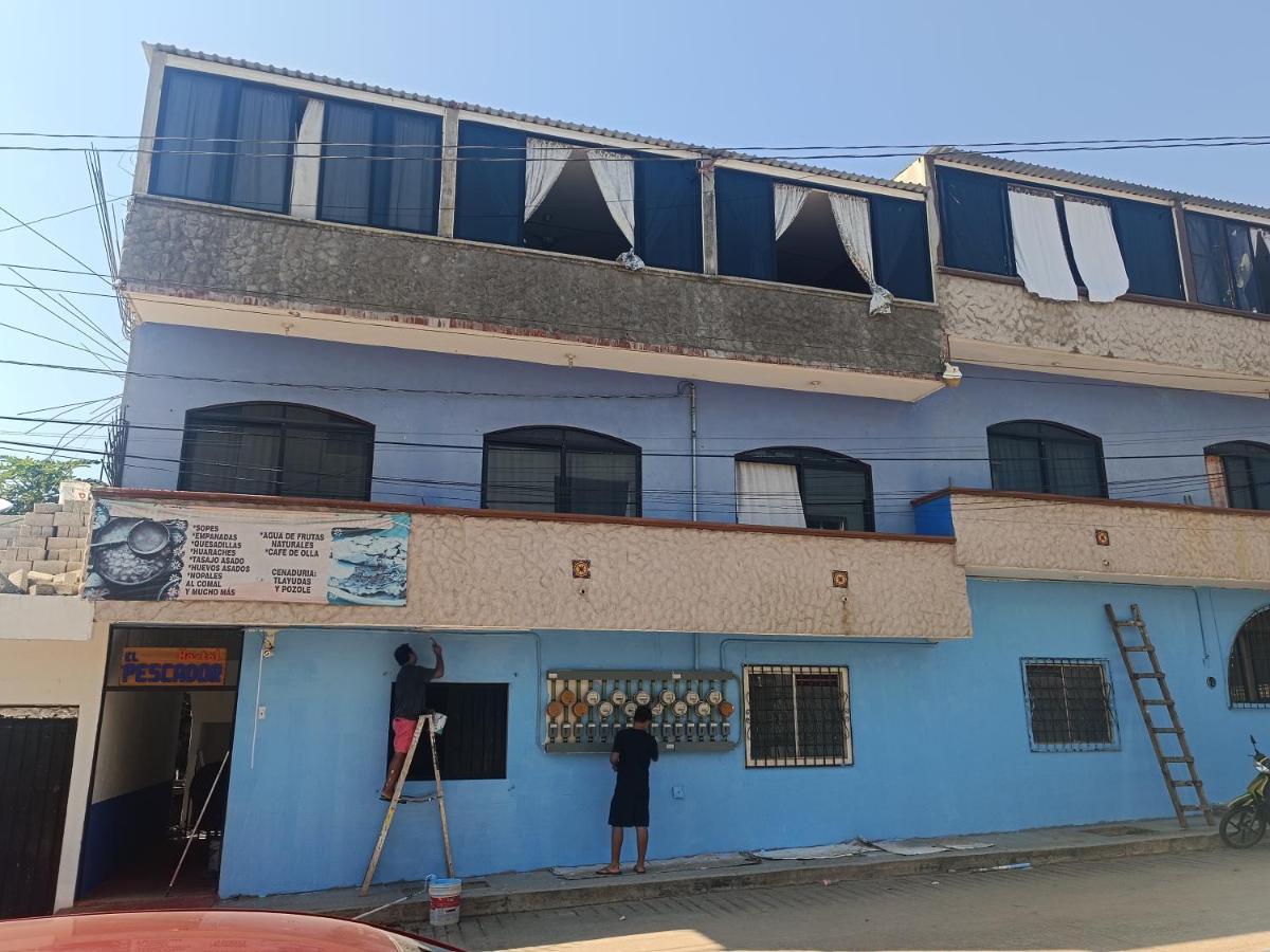 Hostel Cafe El Pescador Пуэрто-Эскондидо Экстерьер фото